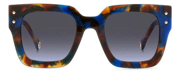 Carolina Herrera Oversize Square Sun - Blue Tortoise