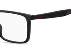 Hugo Boss Square Clip On Read - Black & Red