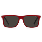 Hugo Boss Square Clip On Read - Black & Red