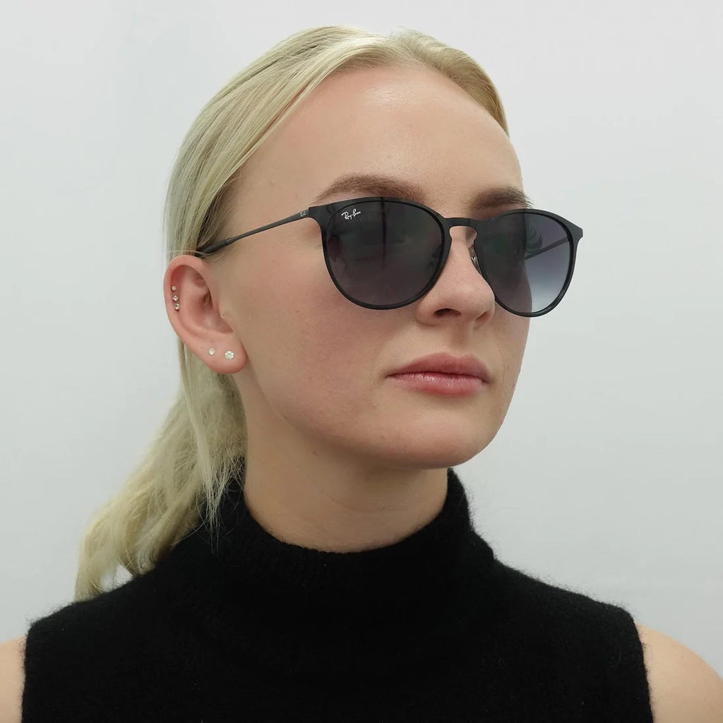 Ray Ban Erika Metal Sun - Shiny Black