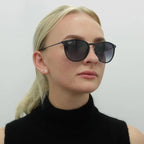 Ray Ban Erika Metal Sun - Shiny Black