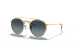 Ray Ban Double Bridge Sun - Gold & Blue Gradient