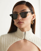 Ray Ban Clubmaster Sun - Black & Gold