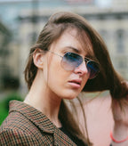 Ray Ban Aviator Gradient Sun - Light Blue