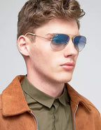 Ray Ban Aviator Gradient Sun - Light Blue