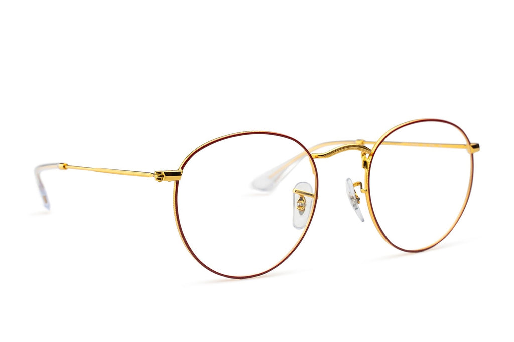 Ray Ban Round Read - Gold & Red