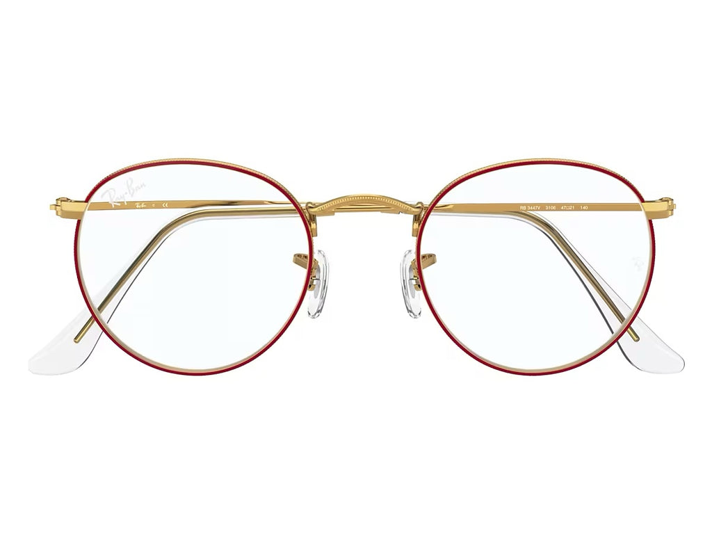 Ray Ban Round Read - Gold & Red