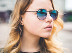 Ray Ban Round Sun - Blue Mirror
